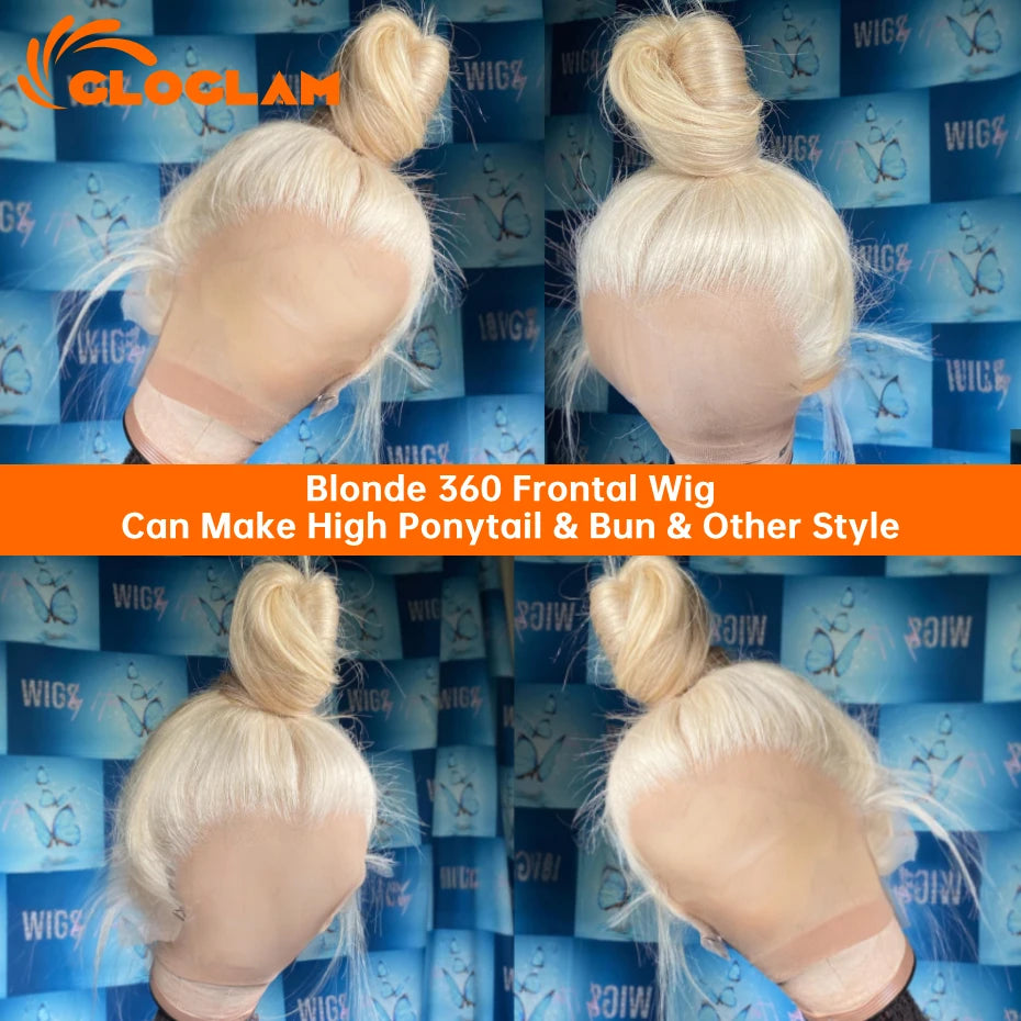 Straight 220 Density 13x4 13x6 360 Lace Front Wig Human Hair Pre Plucked