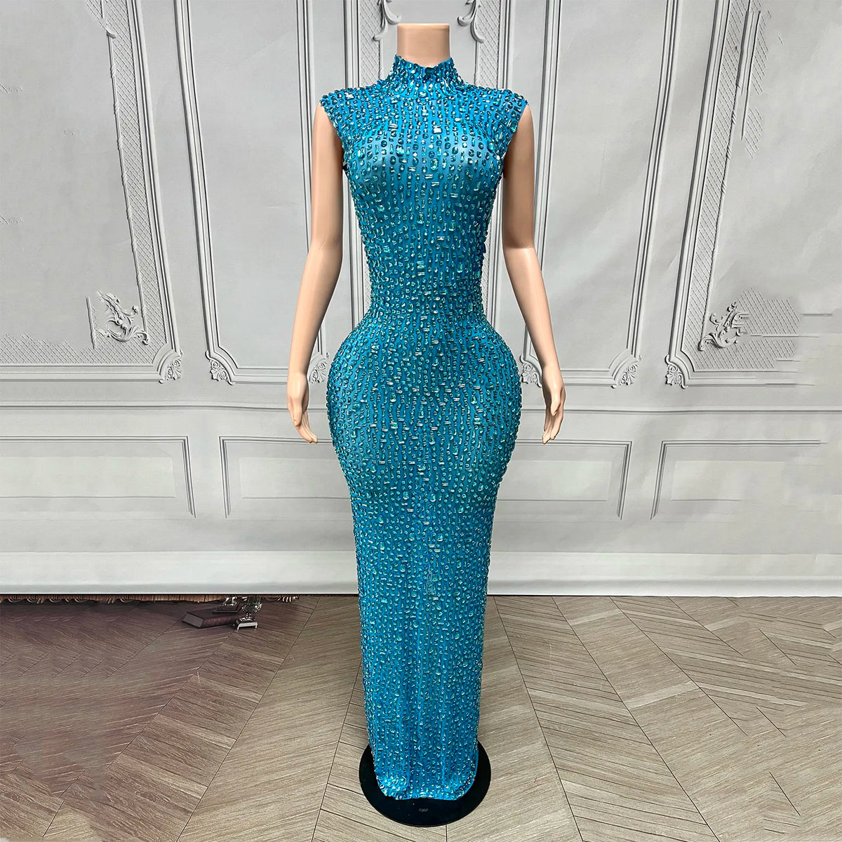 Elegant Rhinestone Party Dresses luxurious Celebration Birthday Dress Wedding Ball Sparkles Couture For Baby Shower Dress