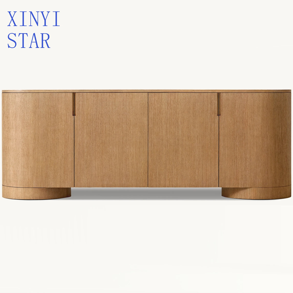 Living Room High End Minimalism Style Solid Oak Modern Room Furniture Wood Sideboard