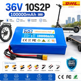 36V Hoverboard Scooter Battery 10S2P 100Ah 18650 Rechargeable Lithium Pack for Skateboard Ultra Thin BMS XT60 Plug