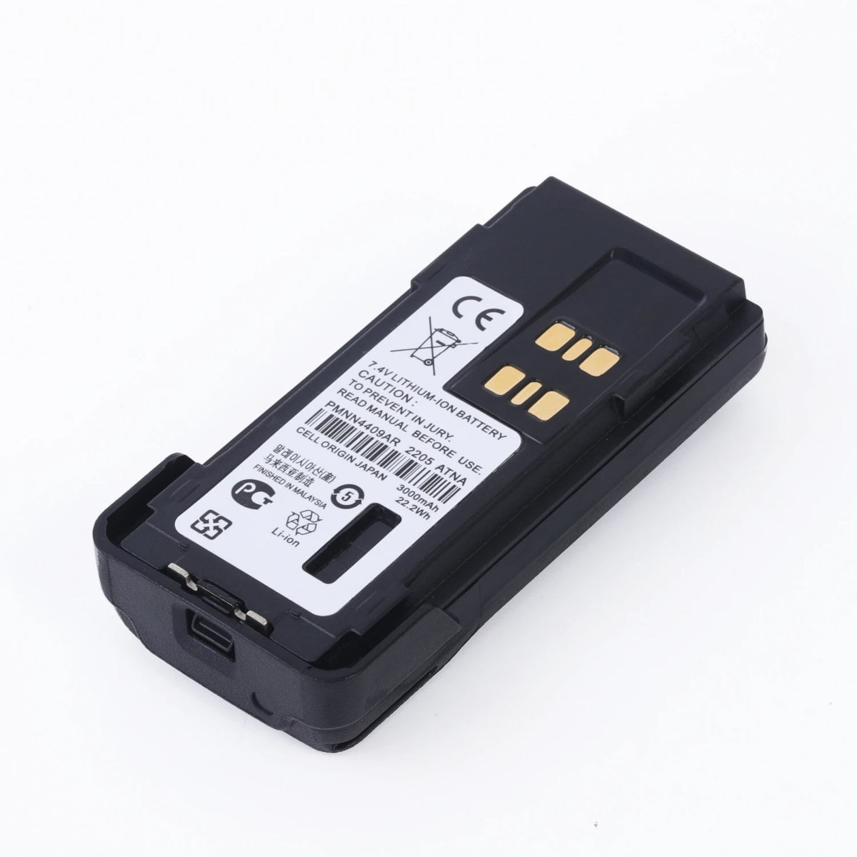 10PCS 7.4V 3000mAh Non-Impres Li-Ion Battery Type-C Replace for Motorola XiRP6600i P8600i GP328D DP4800 PMNN4409 PMNN4448
