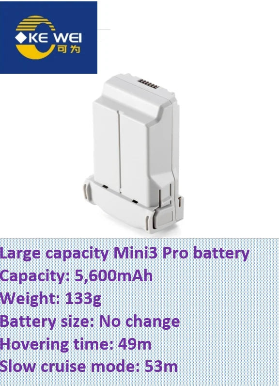 Large Capacity Refitting Battery 5200mAh ~ 8400mAh for DJI Mini3, Mini3 Pro & Mini4 Pro & Mini5 Pro Drone for Drone Fans