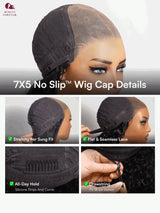 Beautyforever 3D Body Wave 13x4 7x5 Bye KNOTS Glueless Wig Human Hair Ready to Wear Drawstring Human Hair Wig Fits All Size Head