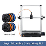 3D Printer ANYCUBIC Kobra 3 Max Maximum 600mm/s Print Speed With Large Format 500*420*420mm FDM Automatic Leveling
