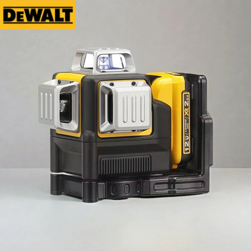DEWALT 089 12-Line 3-Side 360° Green Laser Level 12V for Outdoor Construction Strong Light Absorption Fixation