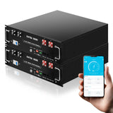 DATOUBOSS 48V 100Ah LiFePO4 Lithium Battery, 5.12kWh 3U Server Rack Battery Built-in 100A BMS, 15,000+ Deep Cycles, Bluetooth & App Monitoring, RS232/RS485/CAN, for Home, RV & Off-Grid Backup