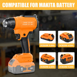 Cordless Electric Heat Gun For Makita For DEWALT 18V Battery Hot Air Gun With Nozzles Portable Power Tool For Shrink Wraping