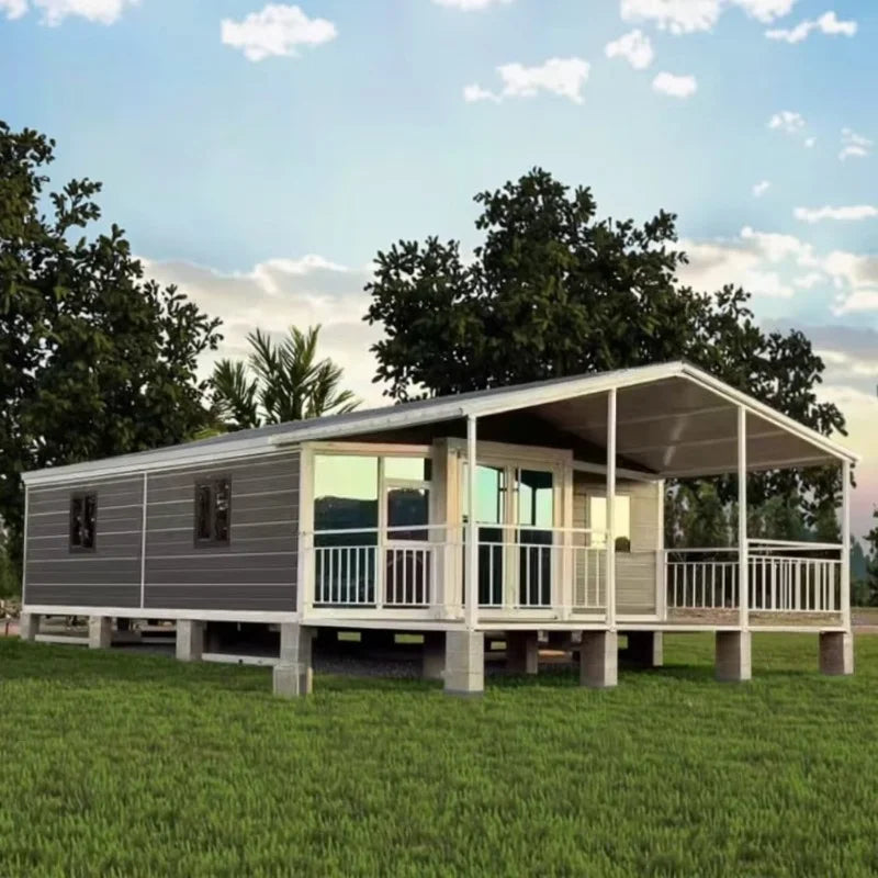 40Ft Luxury Tiny Villa Double Story Foldable Container House Expandable Modular Prefab Folding Container House Tiny Mobile Homes