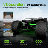 Isinwheel V8 Adult Electric Scooter 37V 5Ah Battery 600W*2 Dual Motor f-road wheels E-skateboard E-scooter