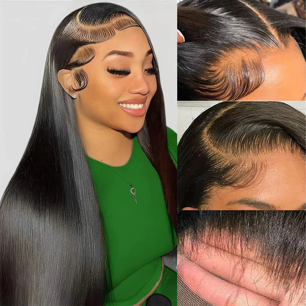 HD Transparent 13x4/13x6 Straight Lace Front Wig 7x6 Glueless Wig Brazilian 360 Human Hair Lace Frontal Wigs For Black Women