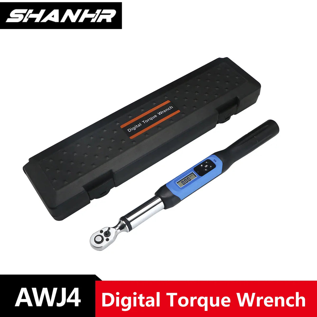 SHANHR 1/2 Drive Digital Torque Wrench with Buzzer & LED Flash for Car Motorcycle Bicycle Repair Tool