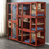Cat Villa Wooden Cat Cage Household Space Cat House Luxury Indoor Room Cabinet Nest House Nest