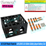 Turmera 12V 24V Battery Frame Flame-Retardant ABS PC Plastic Holder with Latches for CATL EVE 280Ah 320Ah 105Ah Lifepo4 Cell Use