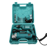 New cross-border multi-functional impact hand drill angle grinder two-piece set, impact drill grinder set toolbox
