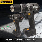 DEWALT DCD791 Compact Brushless Drill Driver: Multifunctional Cordless Power Tool for Efficient Home Drilling & Fastening