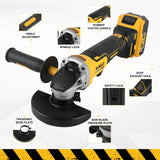 DEWALT DCG406 125MM 4-1/2" Angle Grinder 18V Brushless Maglev 9000RPM 414N Recoil Brake for Metal Stone Cutting Grinding