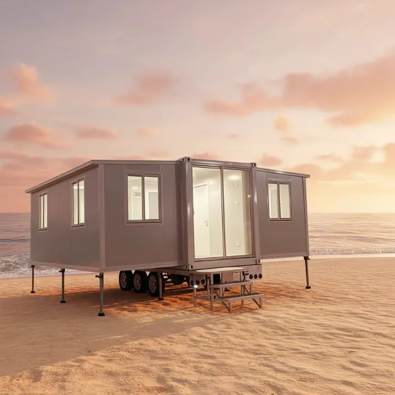YG Customized Movable Living Expandable Home 20ft 40ft 2 3 4 Bedroom 1 Bathroom Kitchen Expandable Container House With Terrace