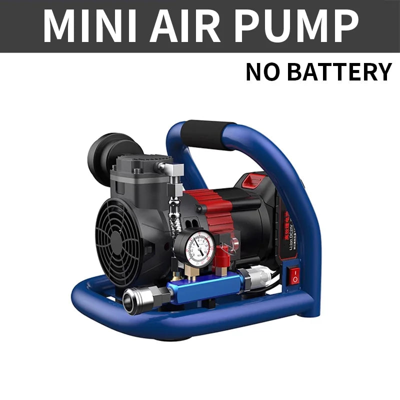 Lithium battery small air compressor Mini air pump Portable air compressor Car air pump Woodworking air pump