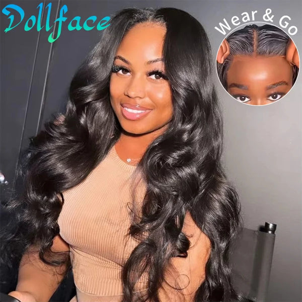30 40 Inch Body Wave 5x5 Glueless Wigs Human Hair Wear and Go glueless