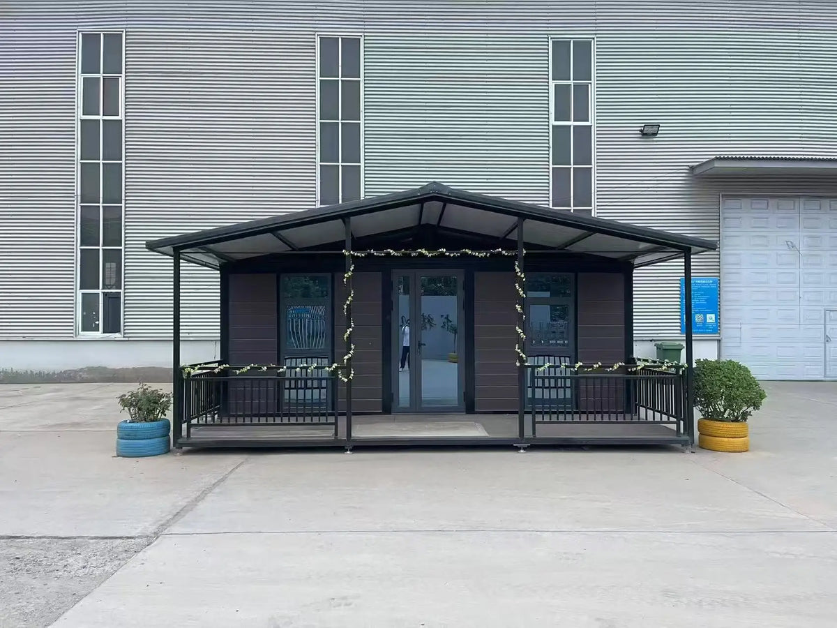 China Manufacturer's Small Expandable Folding House Double Wing Expansion Container 20ft 40ft With Raised Ground