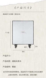 Modern simple household door-to-door solid wood storage shoe cabinet
