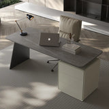 Slate desk light luxury modern home study computer desk high-end Italian minimalist designer boss desk