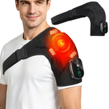 Adjustable Electric Heating Shoulder Massage Belt with LED Hot Compress Back Support Shawl for Relaxation