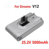 NEW 25.2V 7S1P 5000mAh For Dreame V11 V11SE V12 V12pro VVT1 VVN6 VVA1 VVN5 Wireless Vacuum Cleaner Battery Pack Replacement