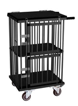 Foldable Aluminum Dog Trolley Handled Pet Cage Small Size Pet Carrier Pet Supplies