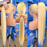 360 Lace Frontal Wig #613 Colored Straight Hd Lace Frontal Wig 13x6 13x4