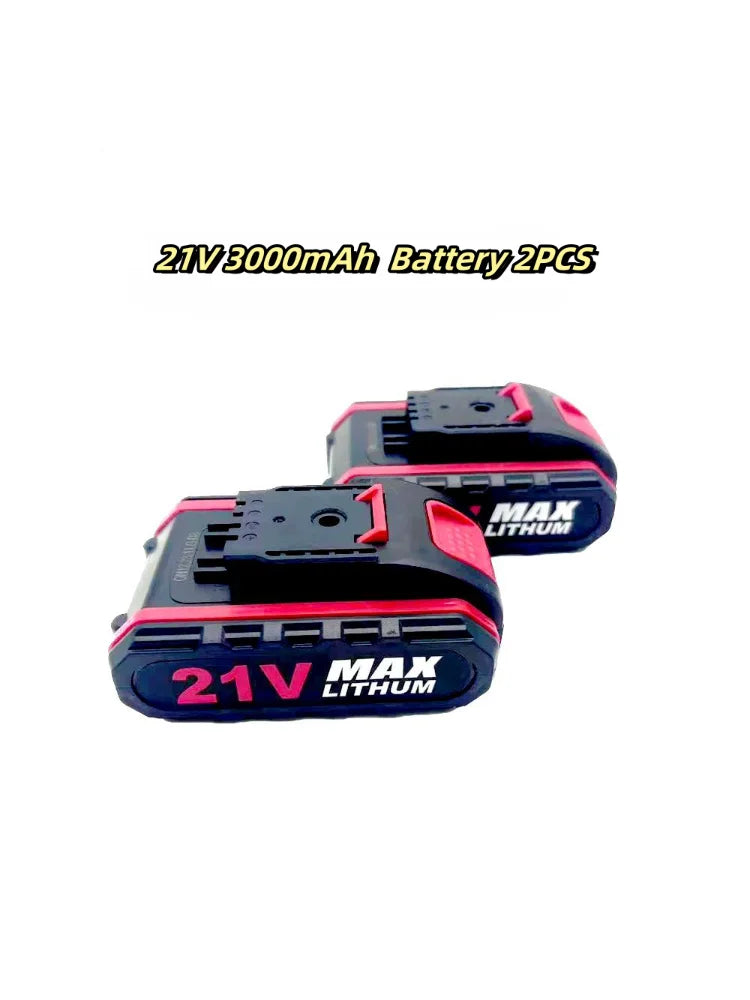 21VMAX 3000mAh Lithium Battery, Suitable for Battery Replacement and Re-Sawing of Cordless Drill, Chain Saw, Car Washing Machine