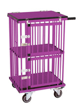 Foldable Aluminum Dog Trolley Handled Pet Cage Small Size Pet Carrier Pet Supplies