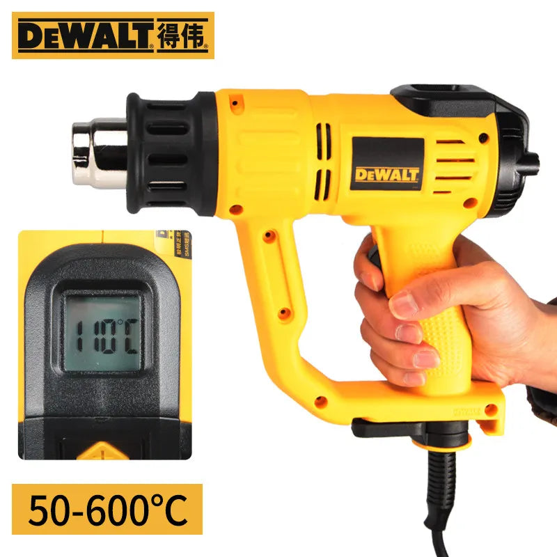 DeWalt D26414-A9 2000W Heat Gun with Digital Display Professional Grade Hot Air Tool for Crafting And DIY Projects