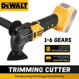 DEWALT Brushless Oscillating Multi-Tool Rechargeable Quick Blade Change for Sanding Trimming Grinding Cutting Jobs