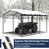 Metal Carport, Heavy Duty Carport Canopy with Galvanized Steel Frame and Roof, Outdoor Storage Shed, Car Tent, Customized