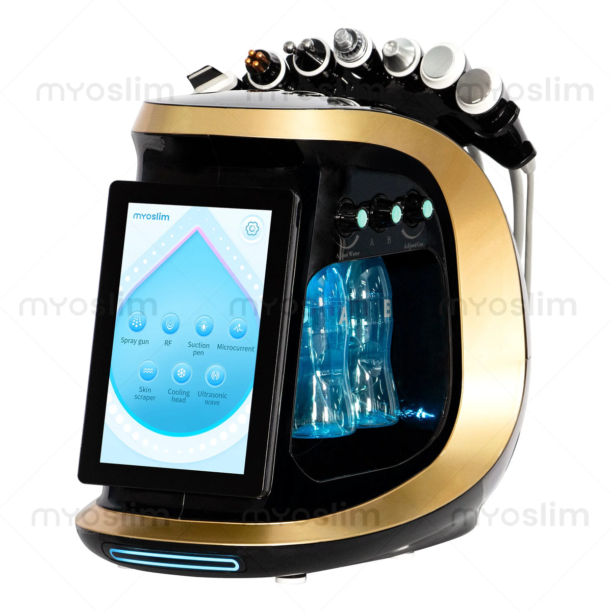 NEW 7 In 1 Hydra Dermabrasion Machine Oxygen Ice Blue Smart Jet Aqua Peeling Small Bubble Microdermabrasion Skin Care New Beauty