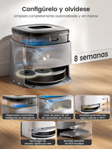 Lefant M3 Max Robot Vacuum, Robot Vacuum and Mop, 20000Pa Suction, Anti-Tangle Brushes, Dual Spinning Mop, Auto Mop Washing