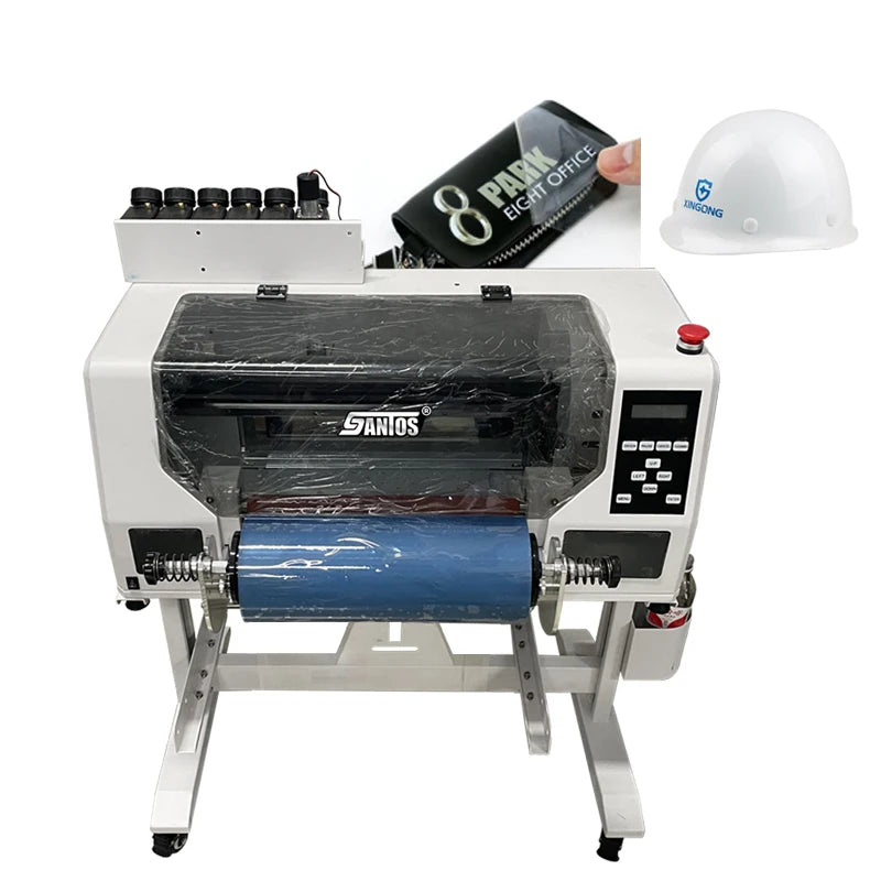 Luxury Custom Logo A3 Uv Dtf Single Head DX7 Printer Led Roll to Roll Crystal Double Sides Printing Plotter Low Price
