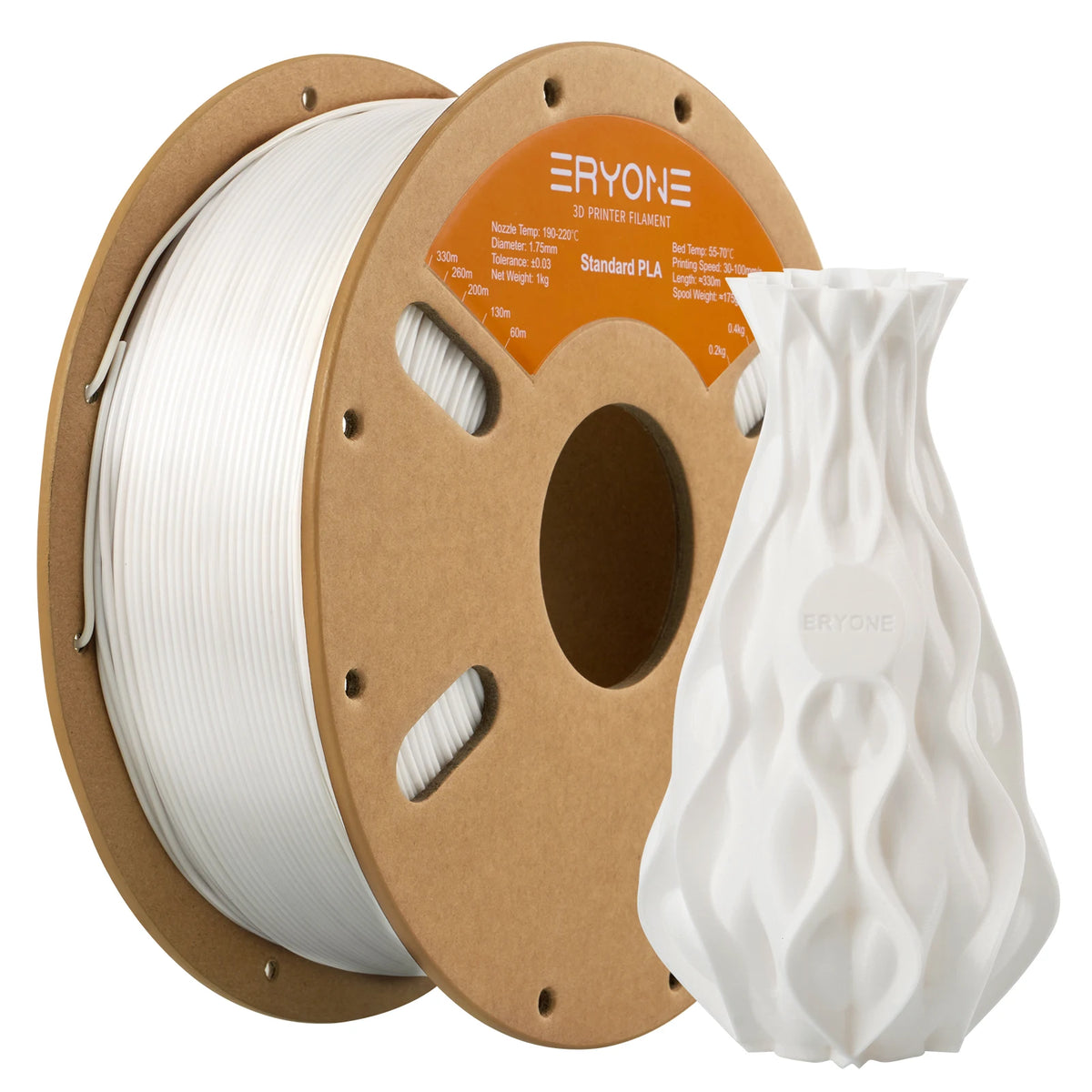 ERYONE Standard PLA Filament 1kg 1.75mm High Quality 3D PLA  Low Shrinkage Consumable For 3D Printer Fast Shipp