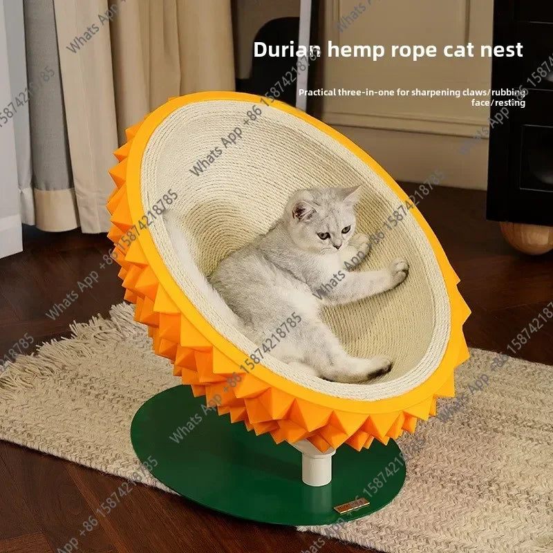 O B Durian Cat Litter Cat Scratching Board Grinding Claw Cat Rocking Chair Pet Products Nest Oversized Sisal Scratchers Furnitur