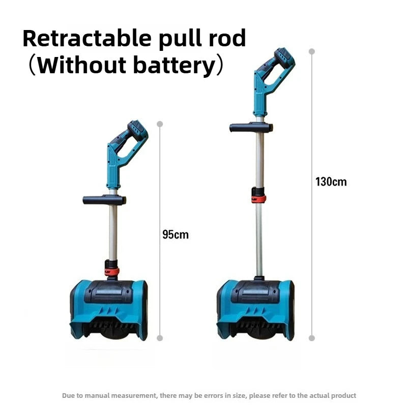 10 Inch Electric Snow Shovel for Makita Battery Adjustable Front Handle Telescopic Pole Lightweight Portable Snow Removal Tool