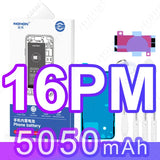NOHON High Capacity Battery for iPhone 12 Pro Max 13 Mini 14 Plus 15 16 0 Cycle Replacement Li-ion Polymer Bateria with Tools