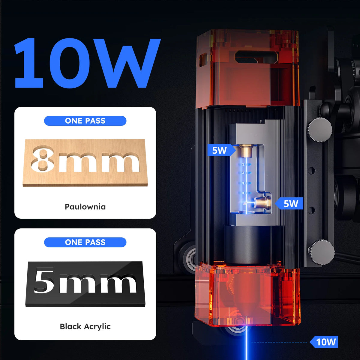ATOMSTACK A10 PRO V2 Laser 10W Cutting CNC Engraving Machine 410*380mm EngraveR Stainless Steel Wood Acrylic Fixed Focus Laser