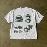 Harajuku Polo Shirt Men's Pattern Printed Casual Short Sleeve Street Gothic Style Summer Couple Breathable Top