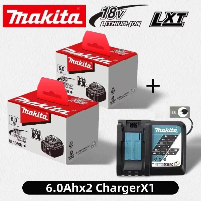Authentic Makita LXT 18V 6.0Ah Lithium Battery Universal Fit BL1815 BL1830B BL1850B Power Drive Tools