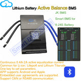 Jikong 8s 10s 13s 16s 17s 20s 24s 24v 36v 48v 72v 200a 2A Ant Jbd Smart JK BMS Lifepo4 For 50ah 60a 18650 Lithium Ion Battery