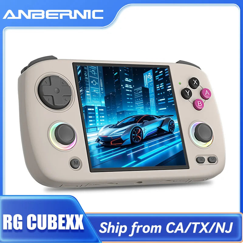 ANBERNIC RG CUBEXX Handheld Game Console 3.95''IPS Screen Linux System Video Output WiliWili Ebook Reader Multi-function Console