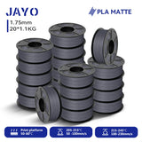 JAYO 20 Rolls 3D PLA Matte/High Speed PLA matte Printer Filament 1.75mm Neatly Wound PLA with Matte Finish Print for 3D Printer