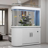 All-in-One AquariumBullet Head Bottom Filter Goldfish Aquarium Partition Glass Eco-friendly Smart Living Room Office Medium Larg