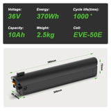 YOSE POWER Ebike Battery 36V 10Ah Compatible with Aventon Soltera.2 and Soltera.2 Step-Through Ebikes 36V Electric Bike Battery